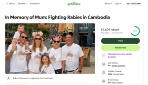 The Gofundme page