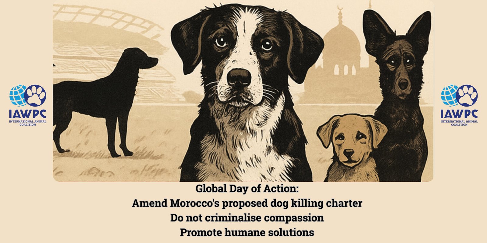 Day of action banner English