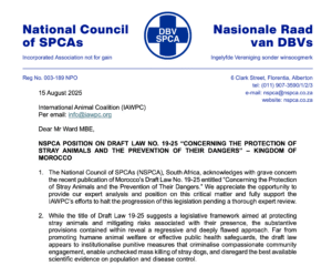 SPCA letter